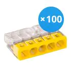 Lot 100x Wago 2273-205  Connecteur| 5 Câble Connexion