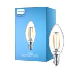 Philips Corepro LED Bougie E14 Filament Claire 4.3W 470lm - 840 Blanc Froid | Équivalent 40W